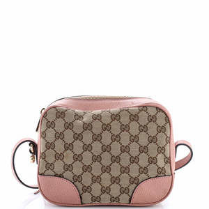 Gucci Mini Bree Disco Crossbody Bag GG Canvas with Leather